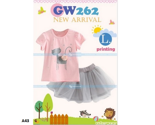 setelan baju rok anak